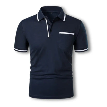 Herre polo skjorte modern fit med kontrastdetaljer – Stilfuld til hverdag og fritid