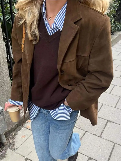 Dames Oversized Trenchcoat – Stijlvolle Herfst- en Winterjas voor Modieuze Optredens