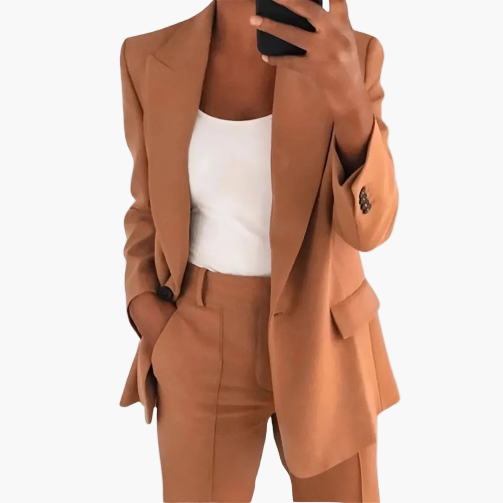 Damen Business Anzug Zweiteiler – Moderner Blazer & Hose für Büro und Alltag
