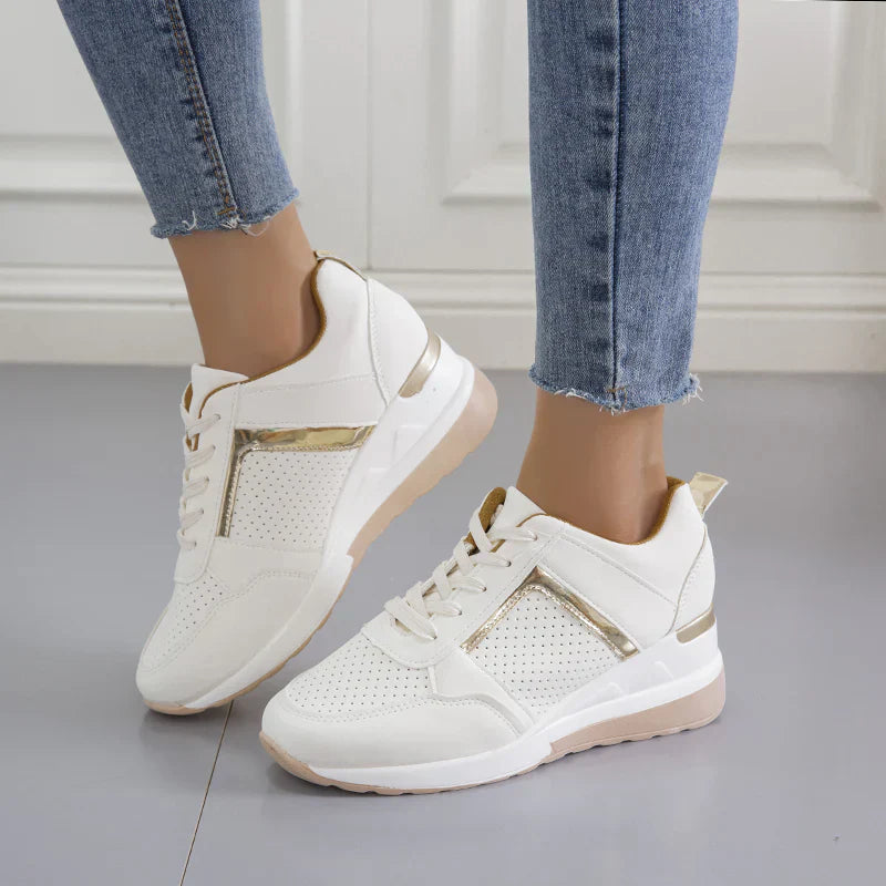 Dam Ortopediska sneakers med kilklack – Bekväma och modemedvetna fritidsskor
