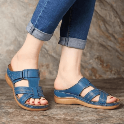 Sandali Donna Confortevoli con Zeppa e Design Slip-On – Perfetti per Quotidiano e Tempo Libero