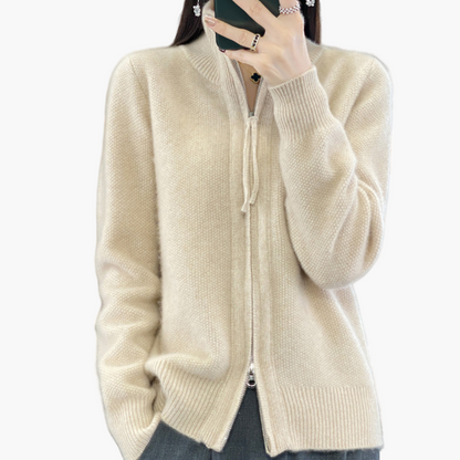 Cardigan con Cerniera da Donna – Cardigan alla Moda per Quotidiano, Ufficio e Tempo Libero