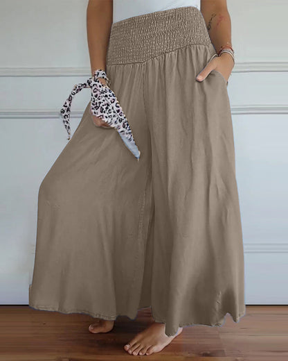 Dams vida high waist fritidsbyxor – Elegant komfort för vardag & semester