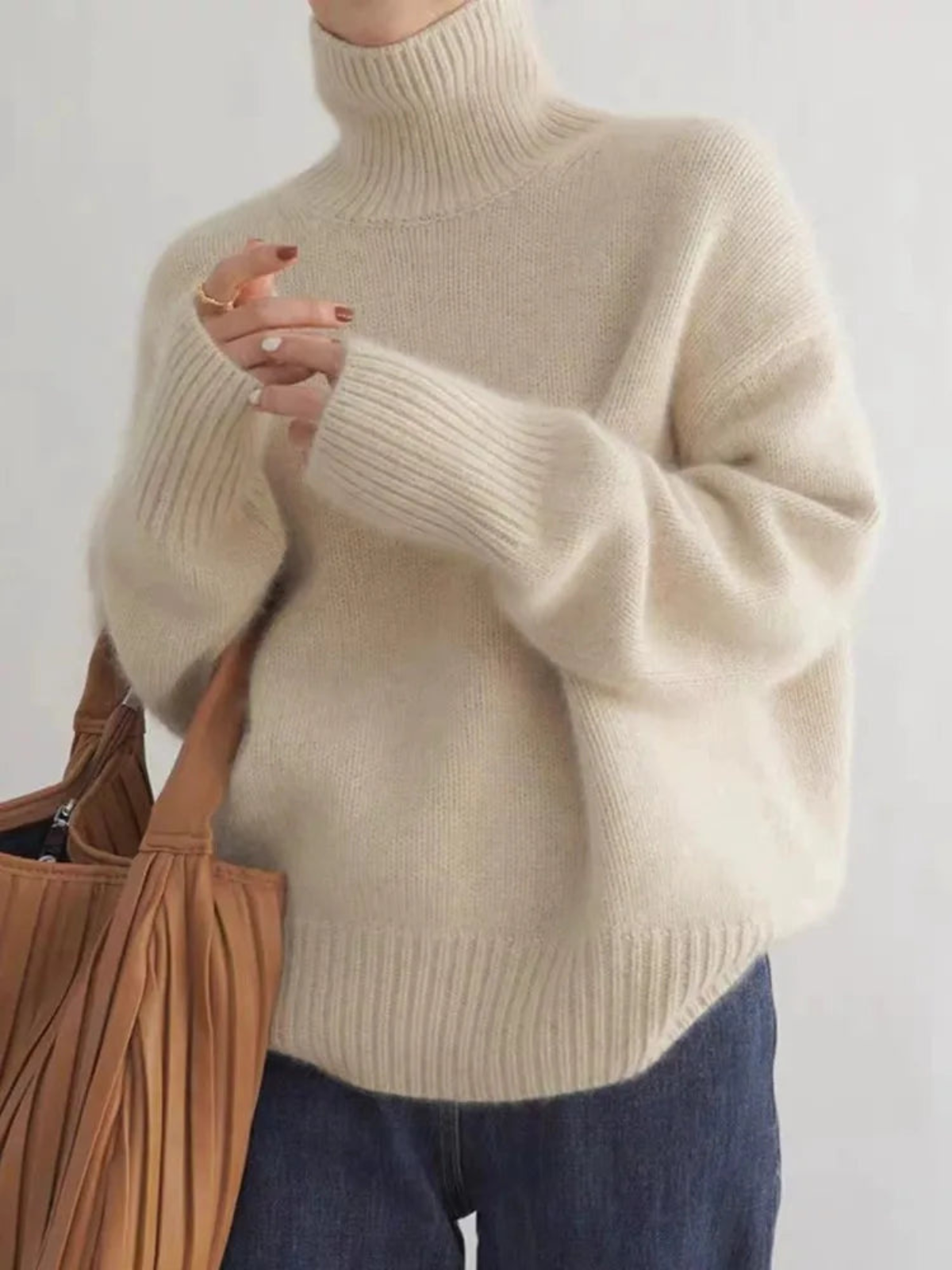 Damski golf w stylu oversize – Stylowy sweter na jesień i zimę