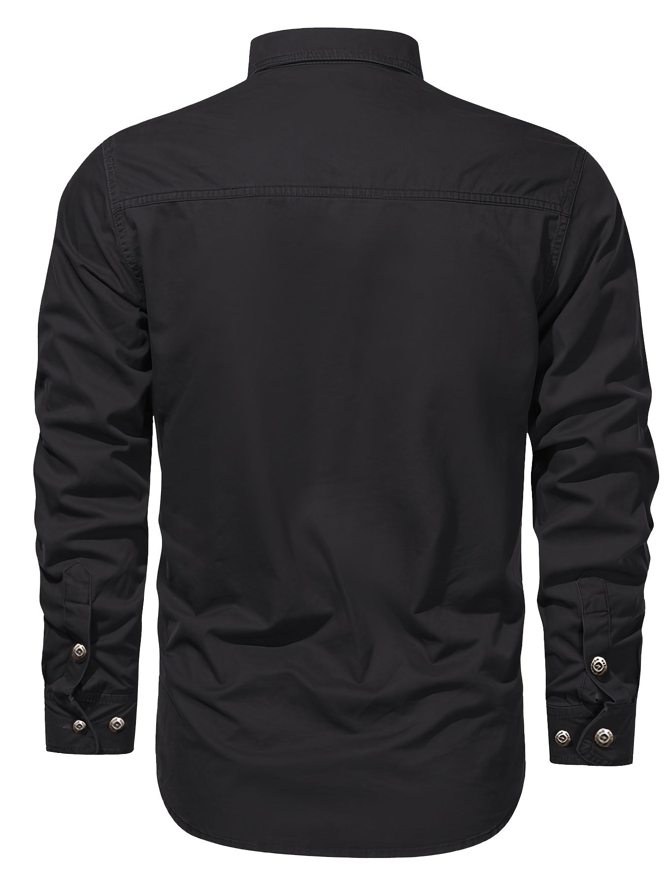 Herren Outdoor Freizeithemd Langarm mit Brusttaschen – Klassisches Freizeit- und Arbeitshemd