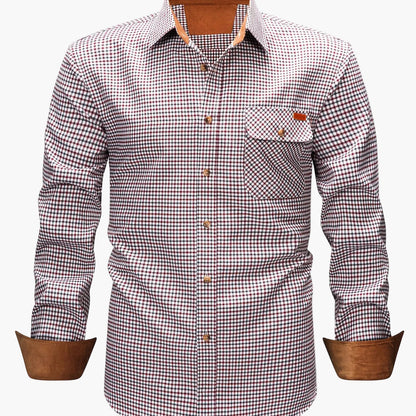 Camicia casual uomo a quadri manica lunga – Camicia moderna per tutti i giorni e ufficio