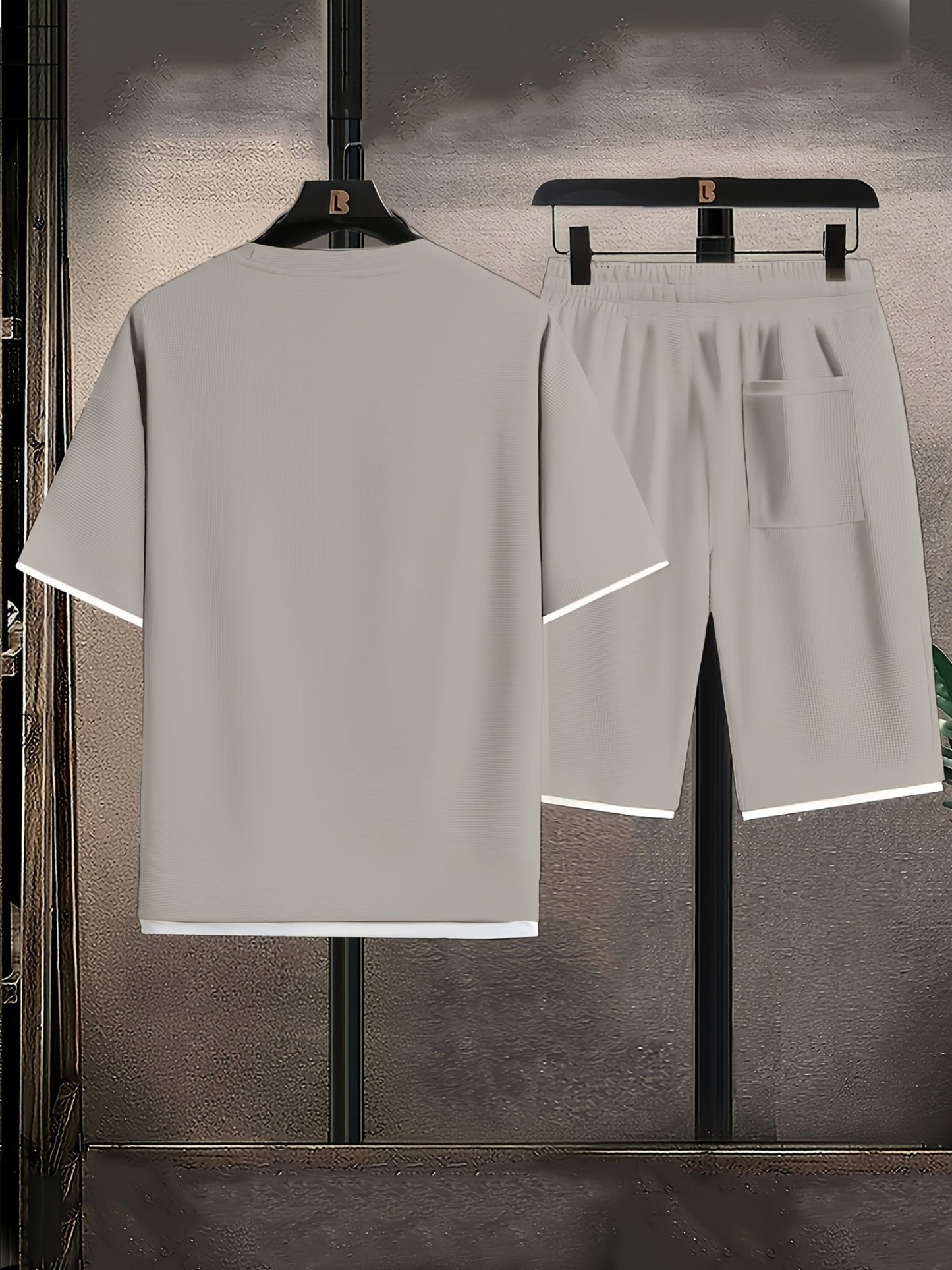 Herren Sport Freizeit Set – Modernes T-Shirt und Shorts für Alltag und Training