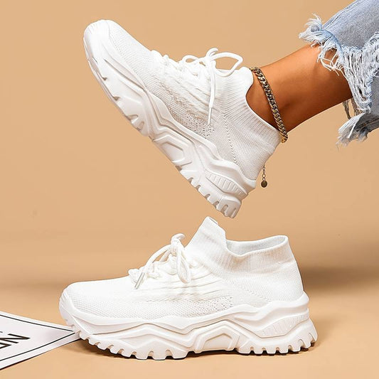 Sneakers chunky para mujer – Zapatos de fitness y uso diario a la moda con plantilla cómoda