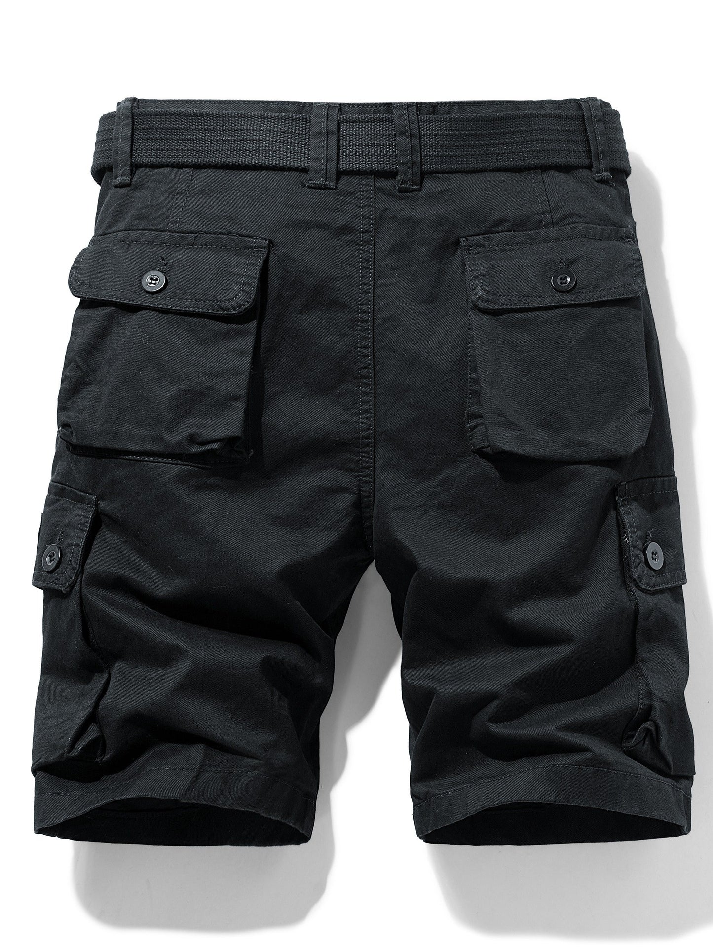 Herren Cargo-Shorts im Casual-Design mit Gürtel und Taschen – Ideal für Freizeit und Outdoor