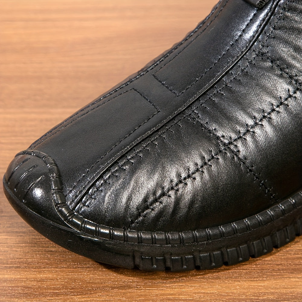 Herren Winter Slip-on Schuhe gefüttert gesteppt