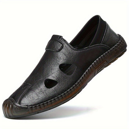 Męskie wygodne buty wsuwane z wycięciami na co dzień i na lato