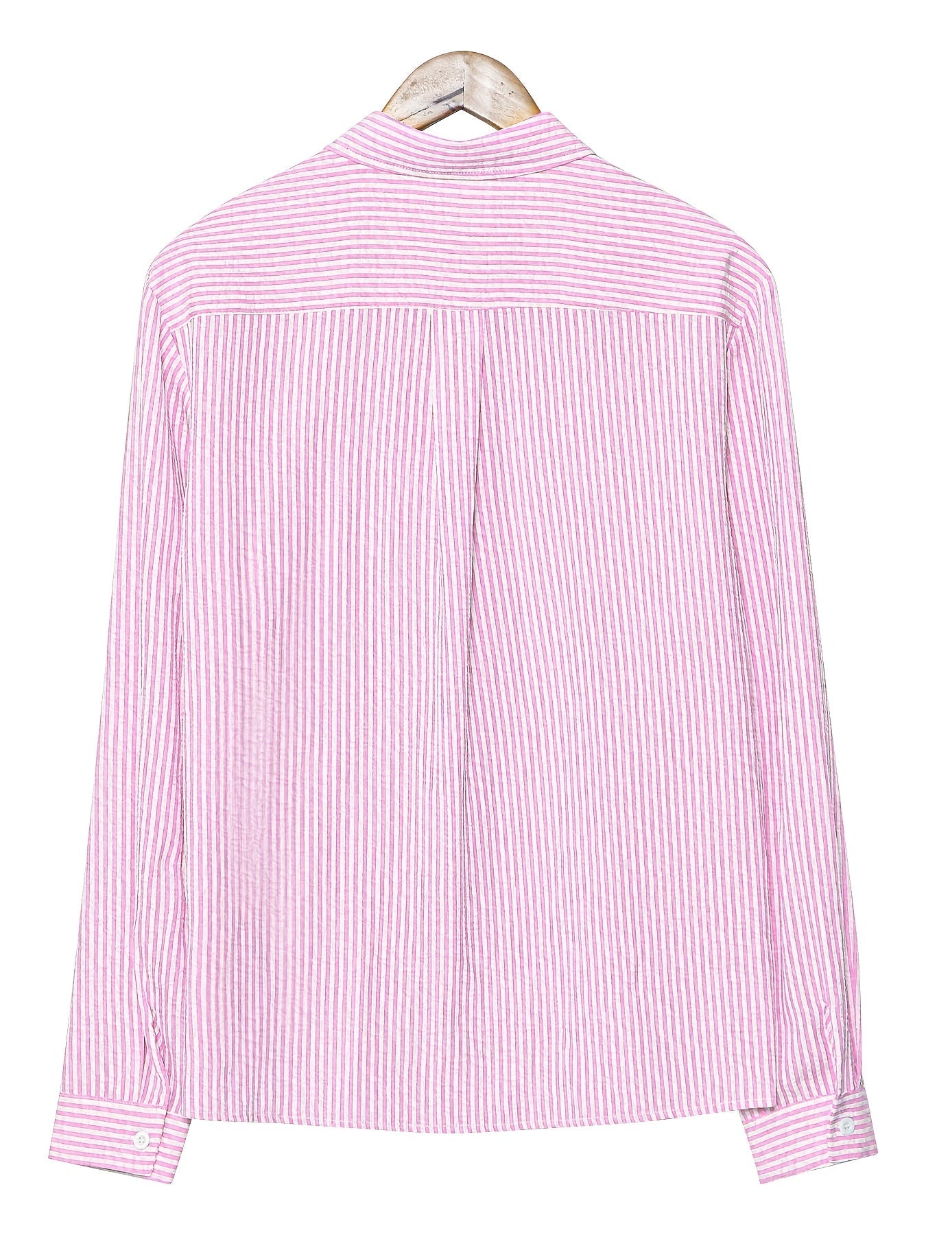Camicia uomo business casual a righe – Camicia classica a maniche lunghe per ufficio e spiaggia