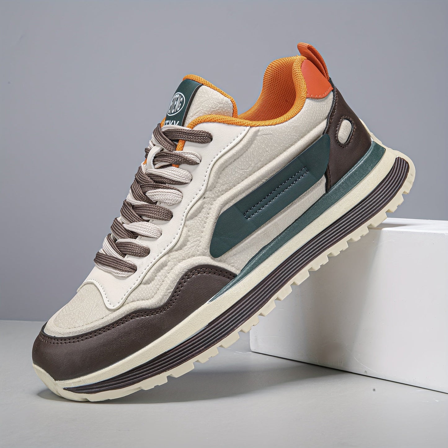 Unisex Sneaker mit Kontrastfarben, Freizeit Sportschuh