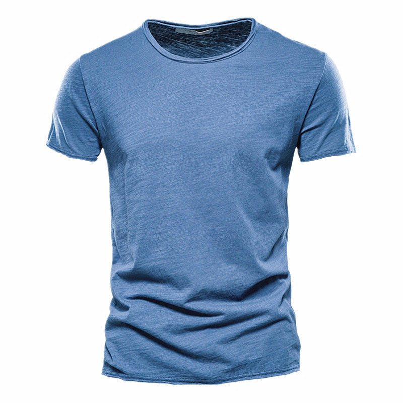 Herren Basic T-Shirt Slim Fit – Freizeit & Alltag, Kurzarm, Rundhals