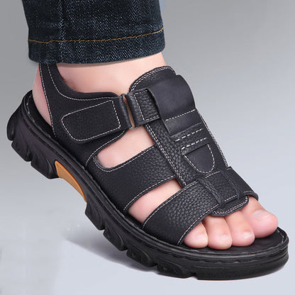 Heren outdoor sandalen voor vrije tijd en vakantie – comfortabele zomerschoenen met klittenbandsluiting