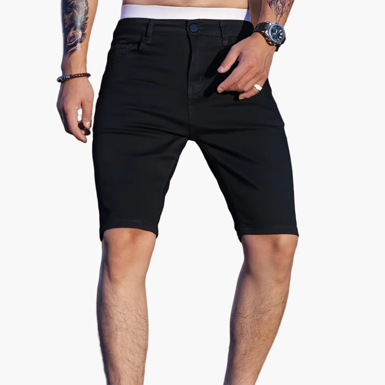Herren Slim Fit Jeansshorts – Modische Basics für Freizeit und Alltag