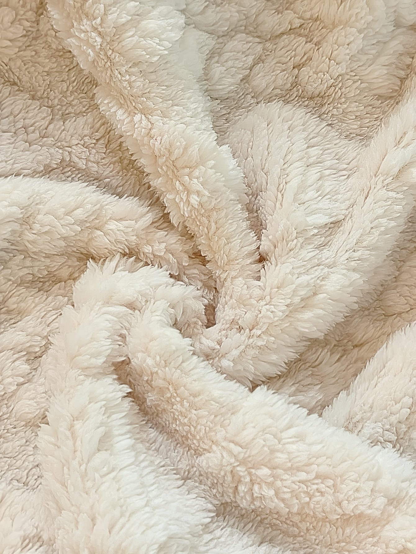 Gilet da donna con cappuccio in pile teddy e bottoni, bianco