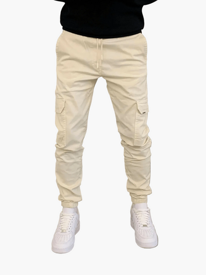 Herren Jogger Cargo Hose – Moderne Freizeithose mit Taschen und Bündchen, Streetwear Style