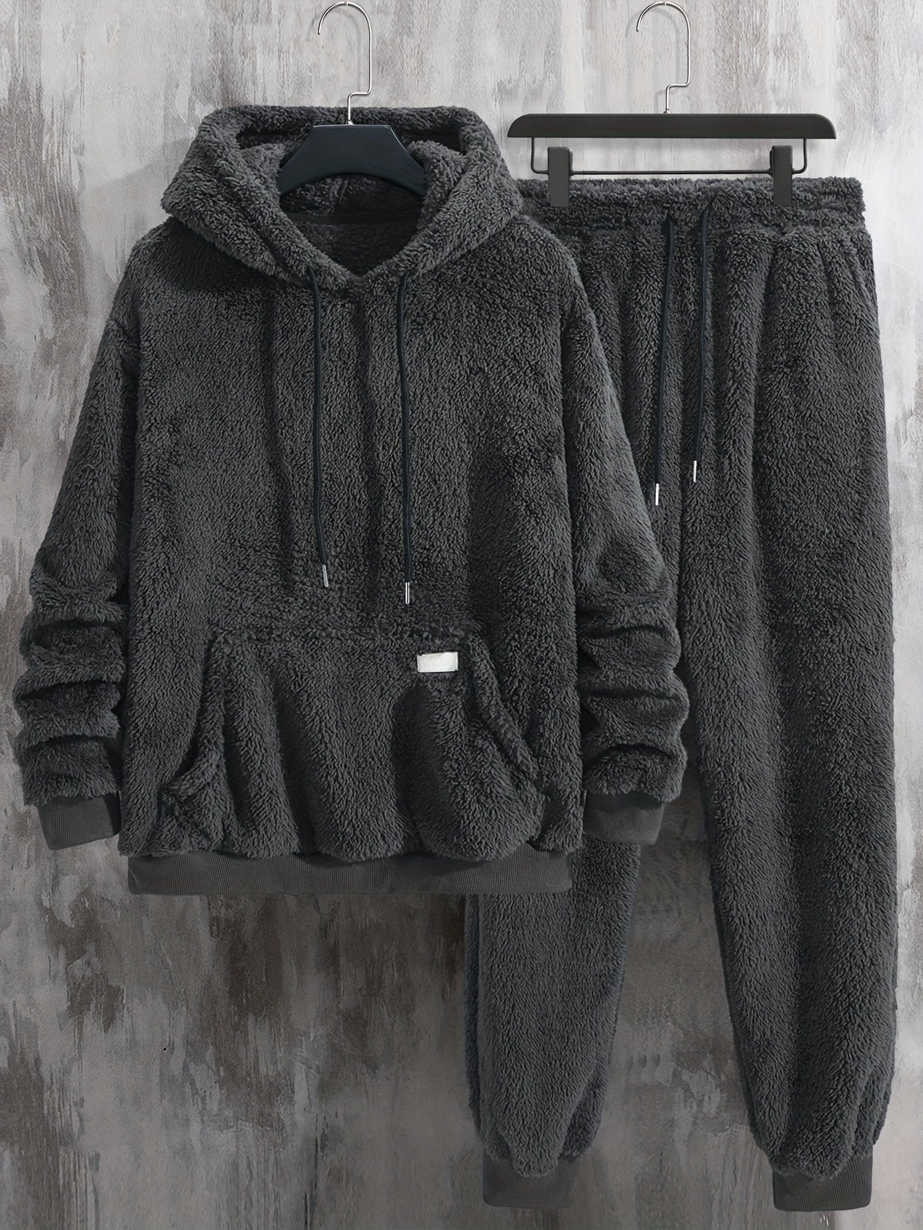 Unisex-sæt med blød hættetrøje og joggingbukser – blødt loungewear-outfit