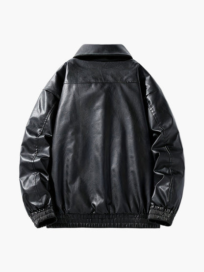 Bomber da uomo in stile street casual con cerniera – Ideale per tempo libero e tutti i giorni