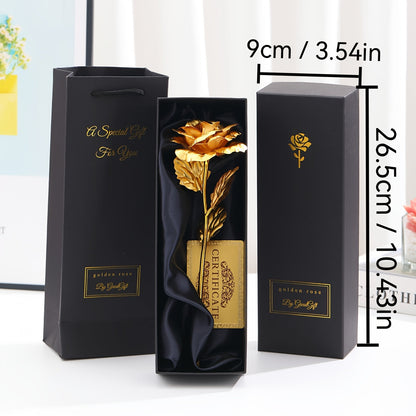 Luxuriöses Geschenk Deko-Rose mit Geschenkbox – Zeitlose Blume für Damen – Perfekt als Liebesbeweis oder Dekoration