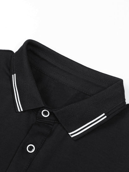 Męska koszulka polo z krótkim rękawem Klasyczna Nowoczesna Casual Biznesowa
