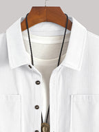Bryce | Overshirt met lange mouwen, zakken en knopen voor heren