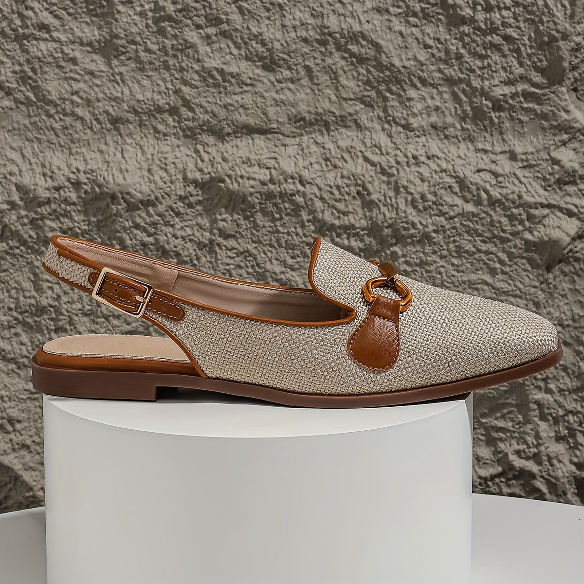 Damen-Slingback-Loafer mit Schnalle – Stilvolle Sommerschuhe für Alltag und Freizeit