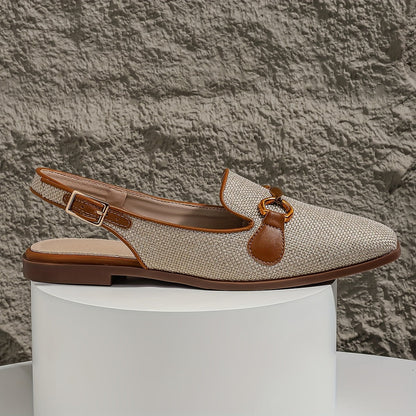 Damen-Slingback-Loafer mit Schnalle – Stilvolle Sommerschuhe für Alltag und Freizeit