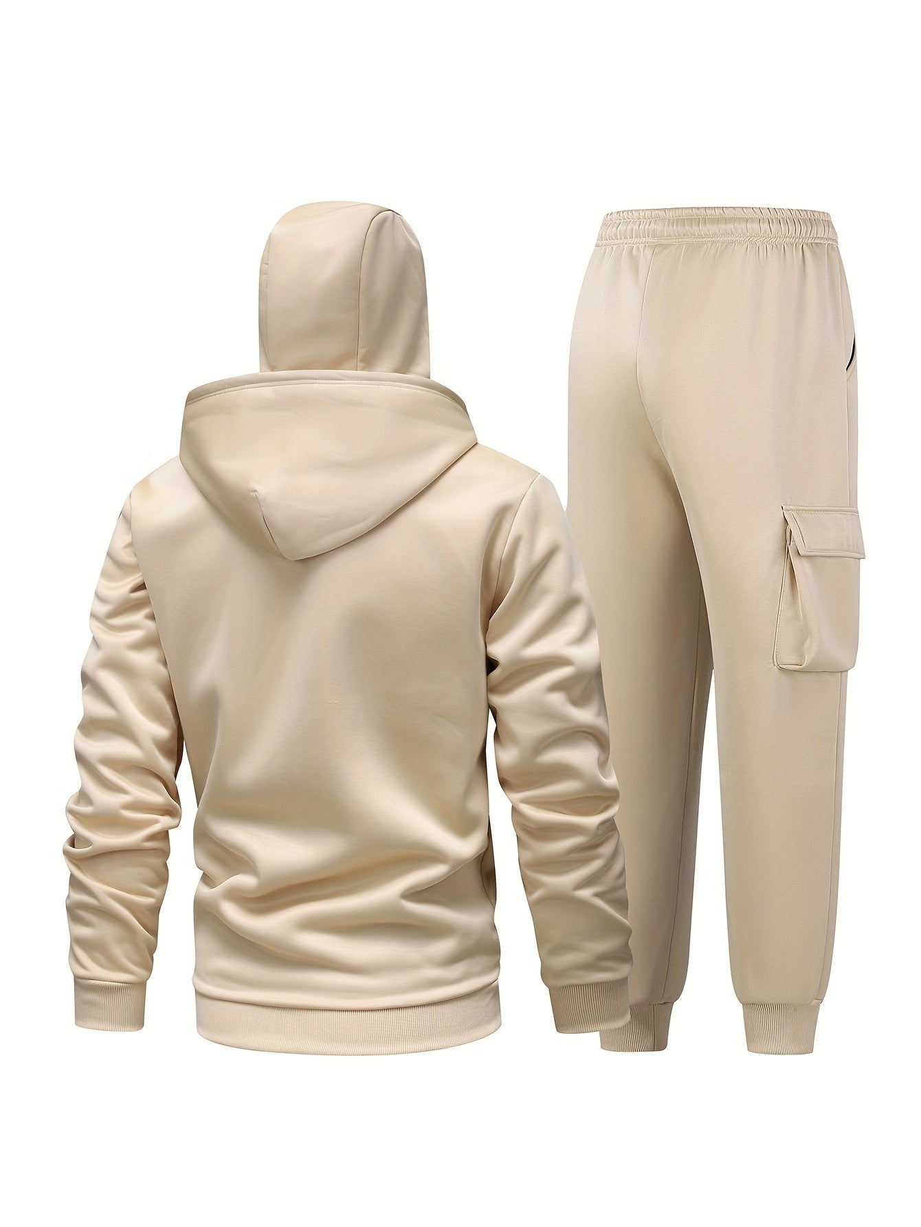 Unisex Kapuzenpullover Balaclava-Design & Jogginghose Trainingsanzug mit Spinnen-Logo