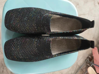 Dames Gebreide slippers Comfortabele modieuze vrijetijdsschoenen voor dagelijks gebruik en reizen