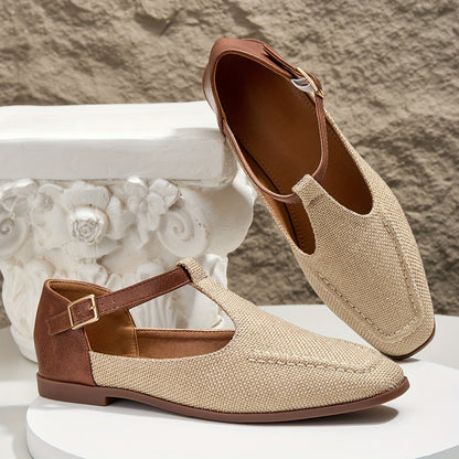 Ballerines à brides en T pour femmes – Flats élégantes pour le quotidien et le bureau