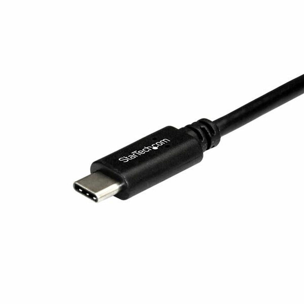 USB-C kabel 1 meter, haakse connector, zwart PVC