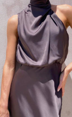 Rebecca – Ensemble décontracté slim multicolore couleur satin