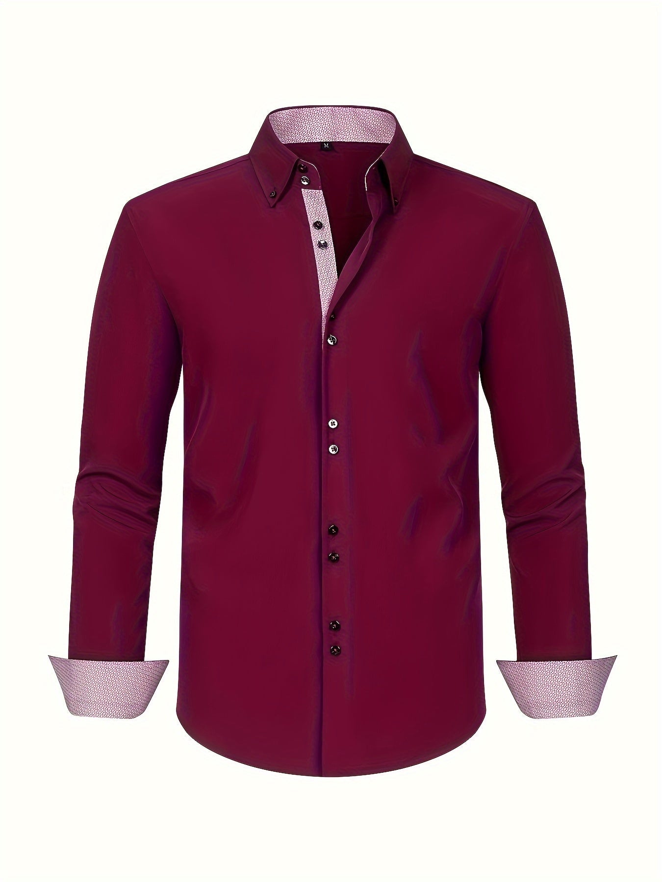 Męska koszula biznesowa casual z długim rękawem nowoczesny elegancki design