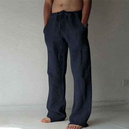 Pantalon de loisirs pour hommes style japonais – Jogging ample à jambe droite