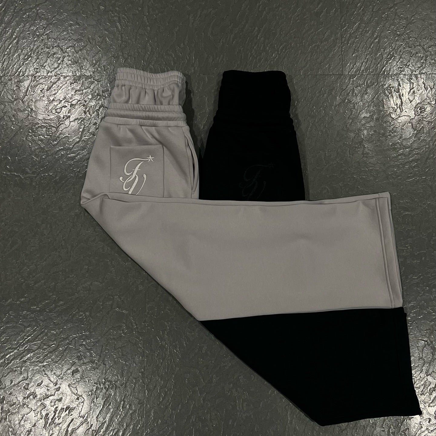 Pantalon de jogging baggy unisexe avec cordon et broderie étoile – Pantalon décontracté confortable pour sport et streetwear