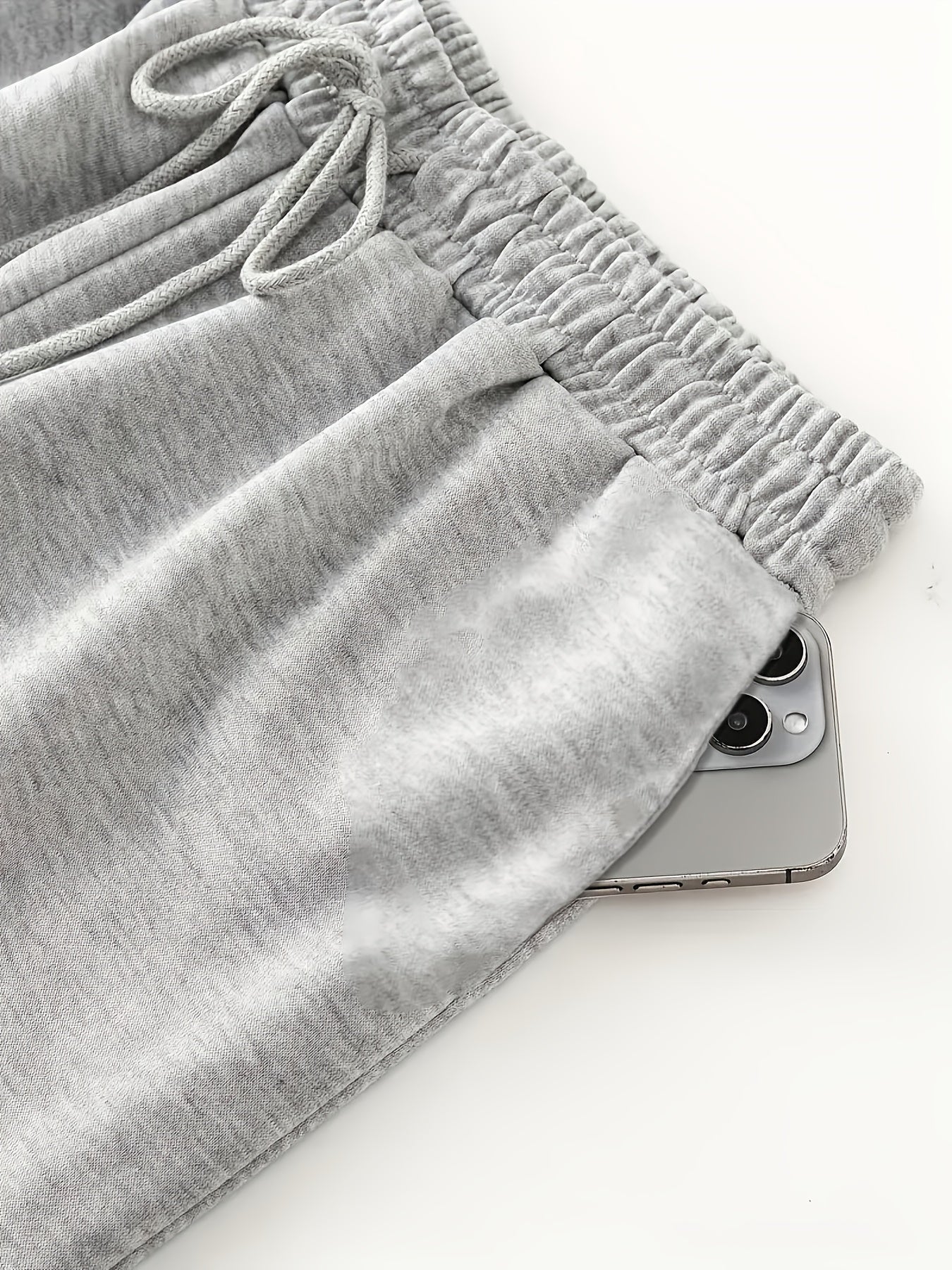 Unisex Weite Freizeithose mit Mondphasen-Muster, Elastischer Bund