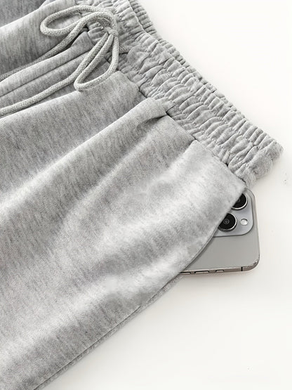 Unisex Weite Freizeithose mit Mondphasen-Muster, Elastischer Bund