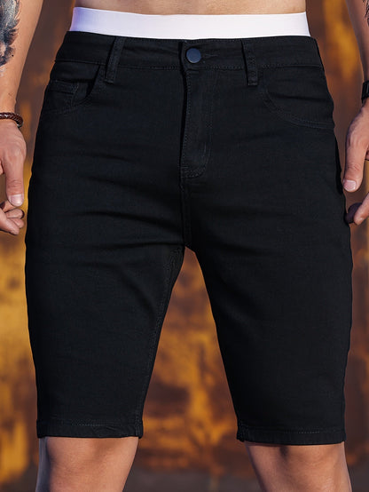 Herren Slim Fit Jeansshorts – Modische Basics für Freizeit und Alltag