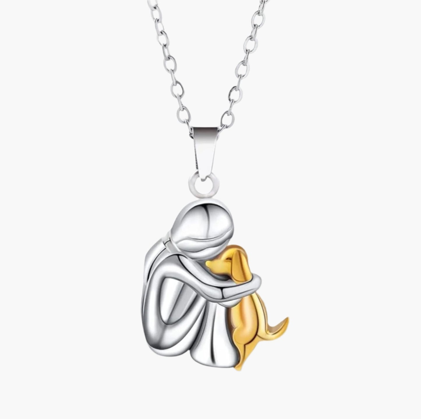 Damen Halskette mit Hund-Anhänger – Symbol für Freundschaft & Liebe, Geschenk für Hundefreunde