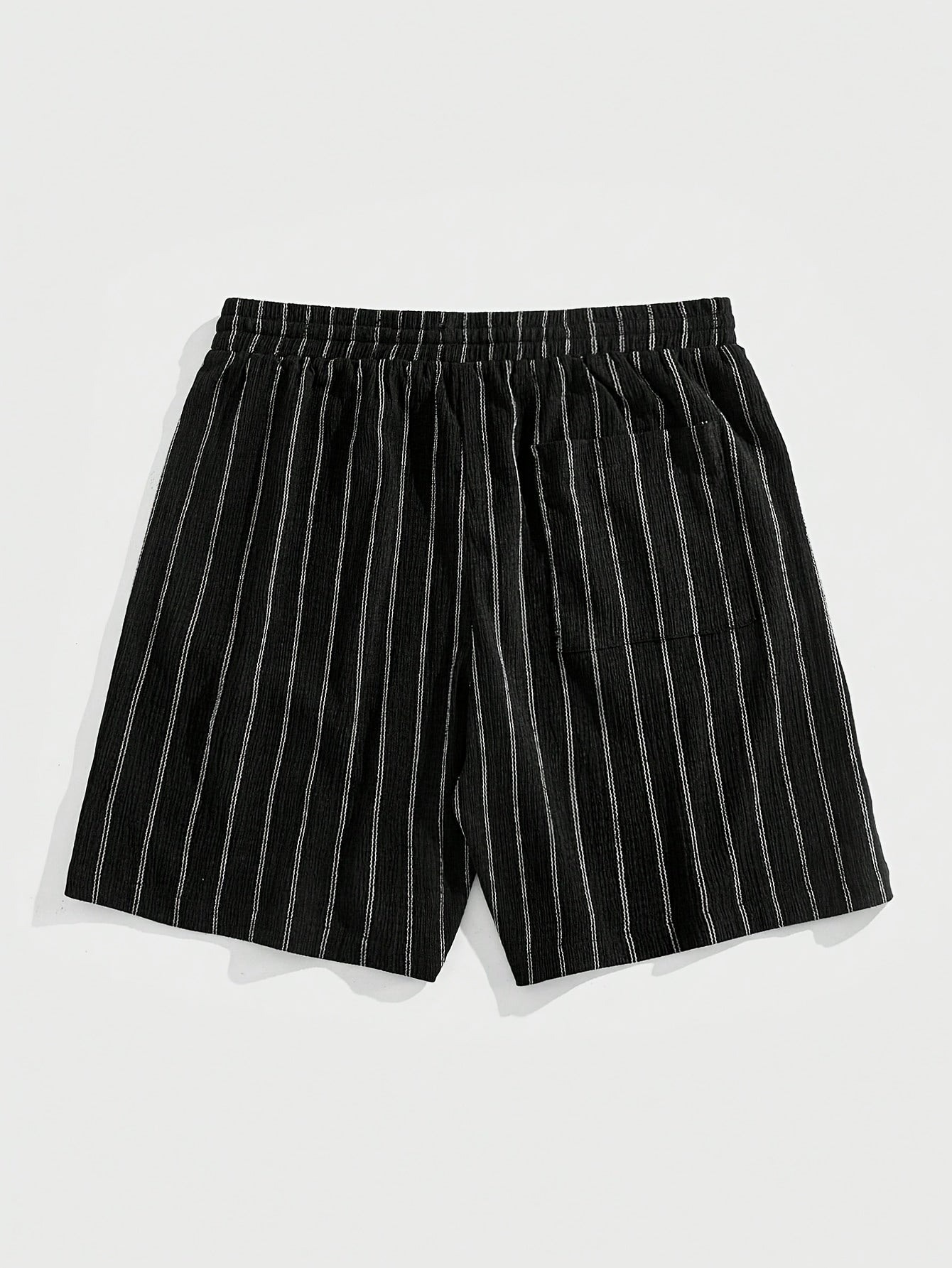 Shorts décontractés pour homme avec motif à rayures et cordon de serrage – Parfaits pour les loisirs et le sport