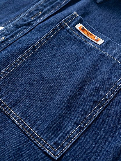 Herre Oversize Denim Skjortejakke – Afslappet Streetstyle til hverdag og fest