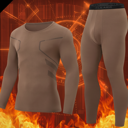 Herren Thermounterwäsche Set Langarmshirt und Hose Wärme Funktionsunterwäsche