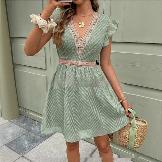 Clara – Vestido veraniego tipo hielo hecho de material vegano