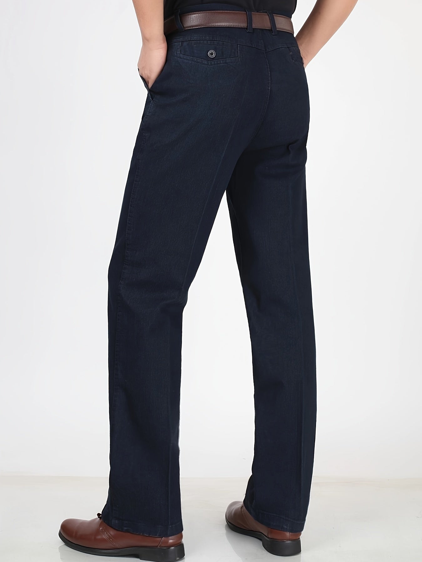 Pantalon droit pour homme – Pantalon de costume élégant pour le quotidien et le bureau