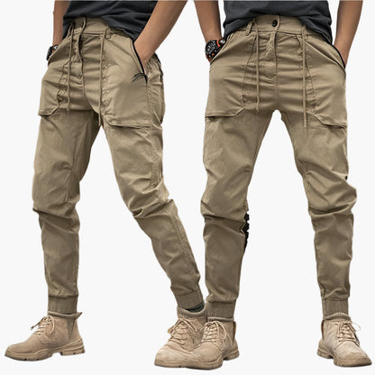 Herr Cargo Jogger – Urban streetwear-stil fritidsbyxa med fickor – Perfekt för vardag, sport & utomhus