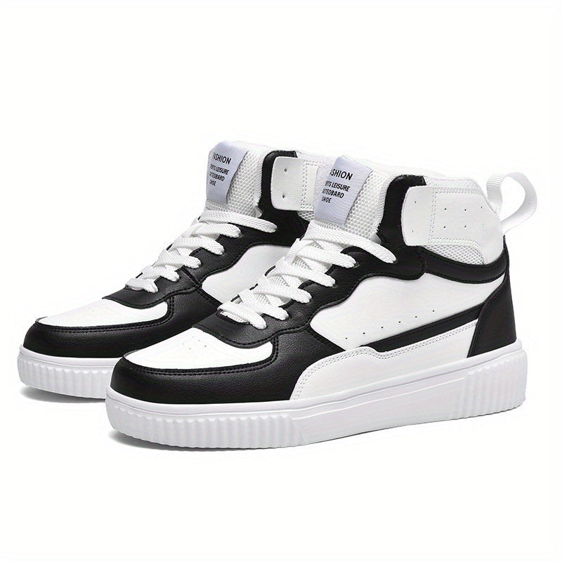 Herren High-Top Sneaker Sportlich Freizeit Schuhe für Alltag und Outdoor