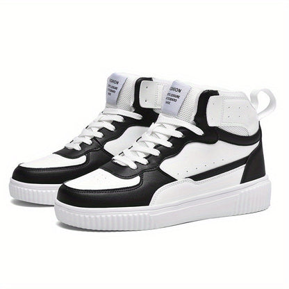 Herren High-Top Sneaker Sportlich Freizeit Schuhe für Alltag und Outdoor