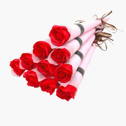 Eleganti rose regalo per donne – Rose decorative senza tempo in elegante cono regalo – Perfette per la Festa della Mamma, San Valentino e occasioni speciali